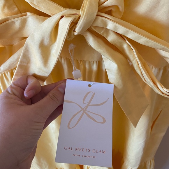 NWT Gal Meets Glam Yellow Dress - Picture 6 of 7